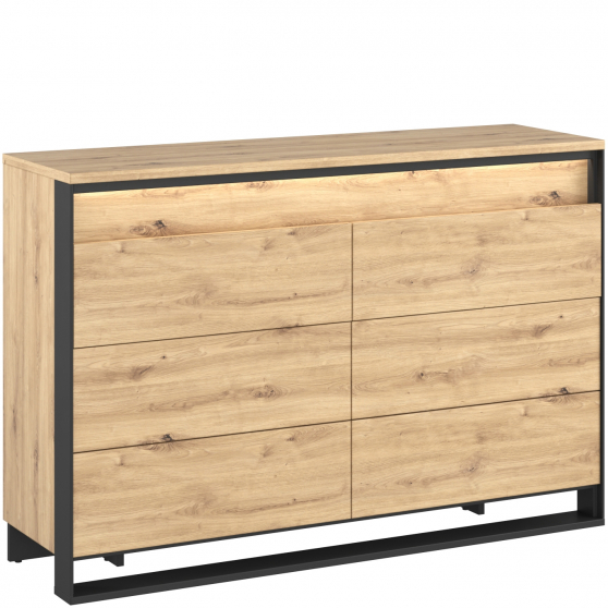 Komoda 6S z oświetleniem QS-04 QUANT Podstawowe