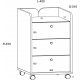 Kontener biurowy 3S DOL-08 DOLCE Szkic