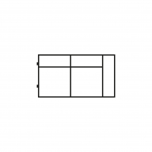 Element bez funkcji spania Prawy 140 S2R AMARO Podstawowe