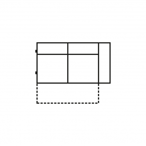Element z funkcją spania Prawy 140 S2FR AMARO Podstawowe