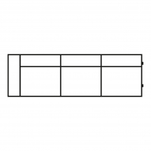 Element bez funkcji spania Lewy 180 S3L MODESTO Podstawowe