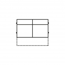 Element z funkcją spania bez boków 140 S2F MODESTO Podstawowe