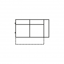 Element z funkcją spania Prawy 160 S2,5FR MODESTO Podstawowe