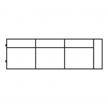 Element bez funkcji spania Prawy 180 S3R MODESTO Podstawowe