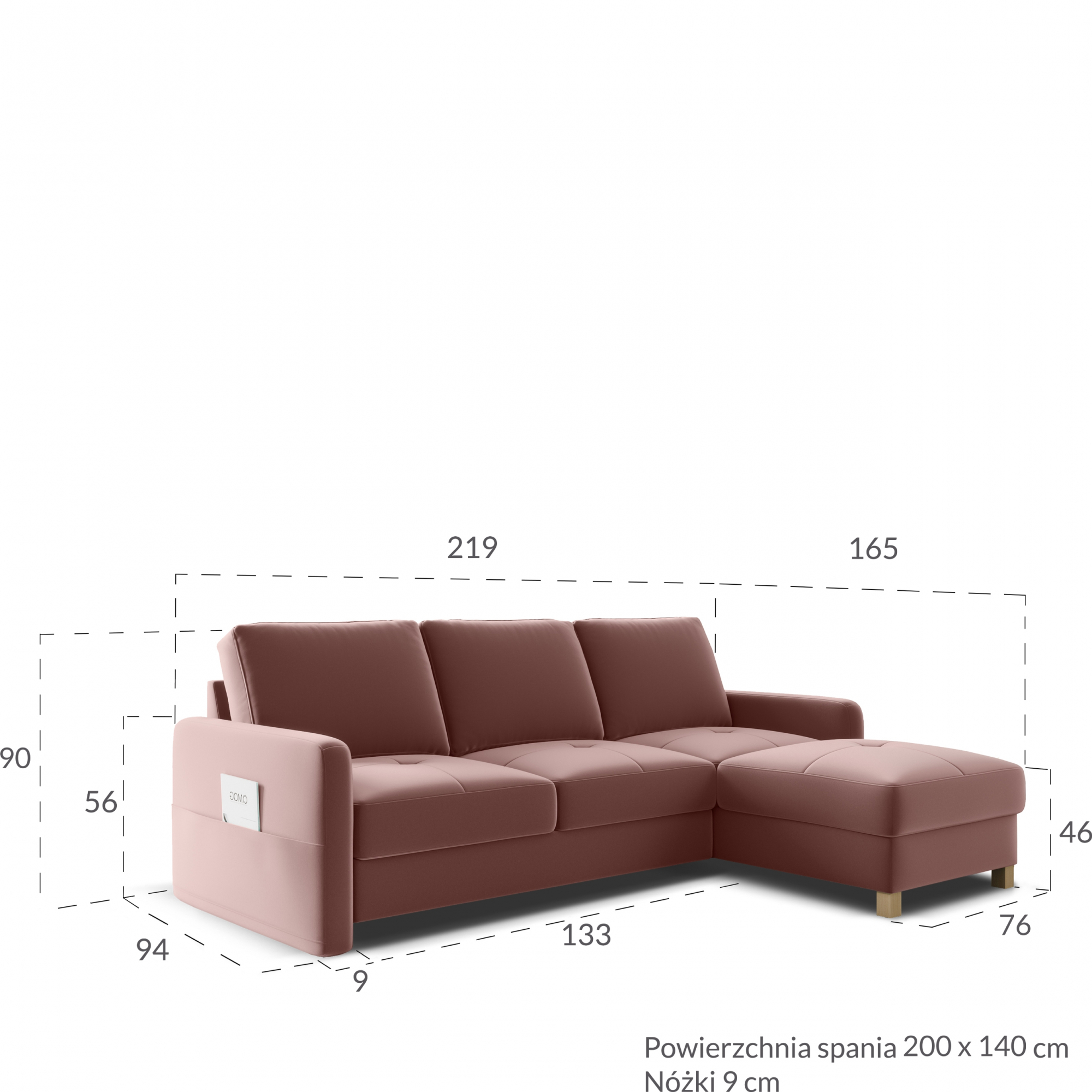 Narożnik rozkładany Uniwersalny MILANO | i-MEBLE.eu