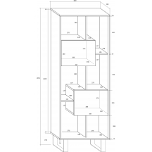 Regał C KIN-07 KING Szkic