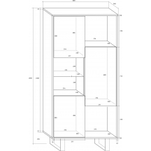 Regał B KIN-06 KING Szkic