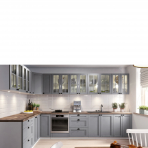 Zestaw mebli kuchennych 230 x 350 Grey LINEA Podstawowe