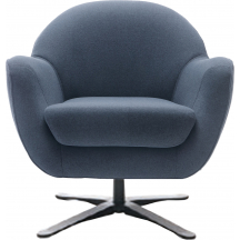 Fotel z podstawą obrotową czarną EVORA Podstawowe