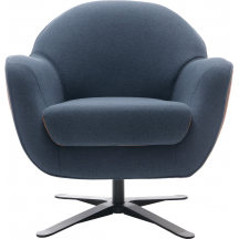 Fotel z podstawą obrotową czarną MIRA Podstawowe