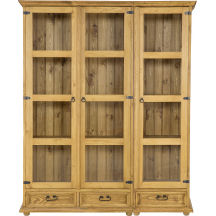 Witryna drewniana sosnowa KW709/II RUSTIKAL Podstawowe