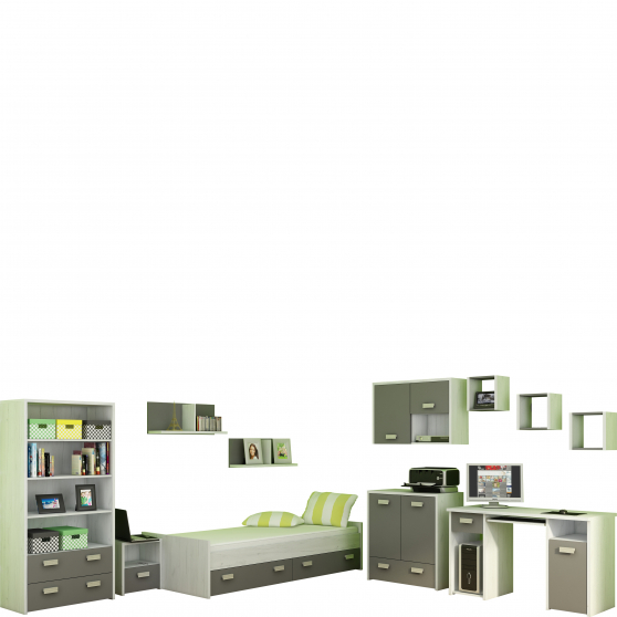 Zestaw mebli młodzieżowych 3 KITTY Podstawowe (2)