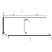 Półka KIT-09 KITTY Szkic