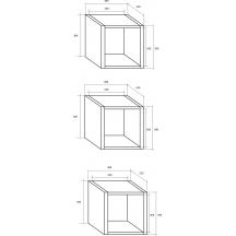 Półki 3szt. KIT-10 KITTY Szkic