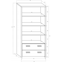 Regał KIT-11 KITTY Szkic