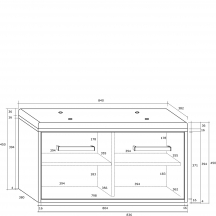 Szafka na buty RIO-25 RIO Szkic