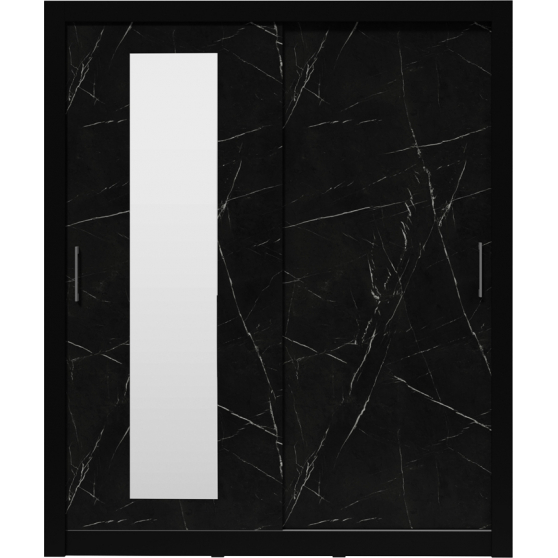 Szafa 180 cm z lustrem IBX180 Royal Black IN BOX Podstawowe