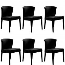 Zestaw krzeseł HIDEKI KR0150-DRE-BLL19 6szt Podstawowe