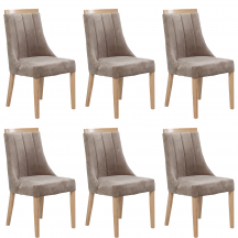 Zestaw krzeseł EKIKEN II KR0153-DRE-BLL40 6szt Podstawowe