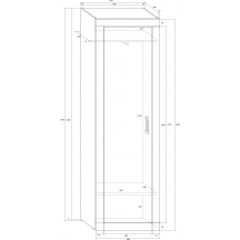 Szafa 1D VRN-06 VERIN Szkic