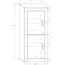 Szafka 2D VRN-17 VERIN Szkic