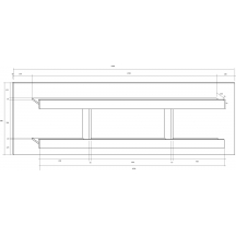 Półka D VRN-03 VERIN Szkic