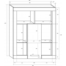 Szafka wisząca VIK-06 VIKI Szkic