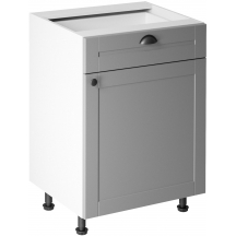 Szafka dolna stojąca 1 szuflada 1 drzwi D60S1 Prawa LINEA Podstawowe