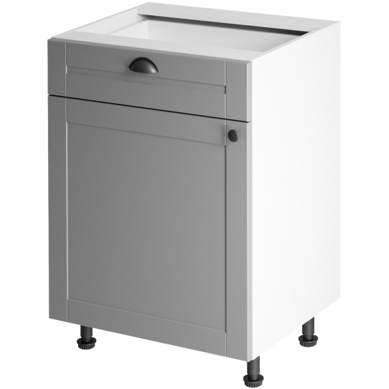 Szafka dolna stojąca 1 szuflada 1 drzwi D60S1 Lewa LINEA Podstawowe