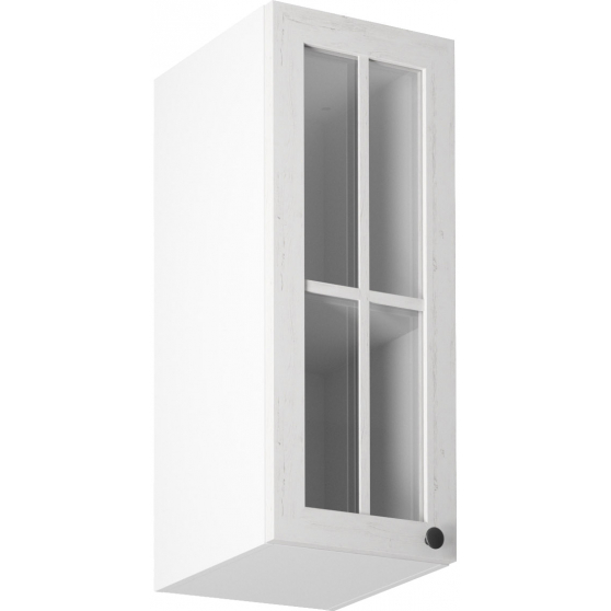 Szafka górna wisząca z witryną 1 drzwi G30S Lewa PROWANSJA Podstawowe