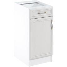 Szafka dolna stojąca 1 drzwi 1 szuflada D40S1 Lewa SYCYLIA WHITE Podstawowe