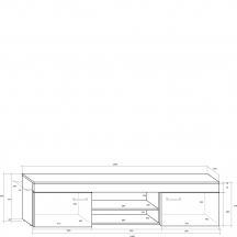 Szafka RTV MAX-04 MAX Szkic