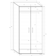 Szafa SLR-05 SOLAR Szkic