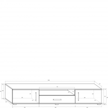 Szafka RTV SLR-04 SOLAR Szkic