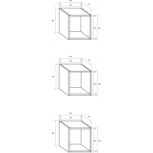 Półki 3szt SLR-02 SOLAR Szkic