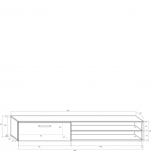 Szafka RTV STE-04 STELLA Szkic