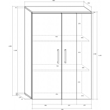 Szafka STE-03 STELLA Szkic