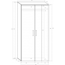 Szafa STE-05 STELLA Szkic