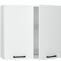 Szafka górna wisząca z suszarką 2 drzwi W80SU ALU KATE Podstawowe (1)