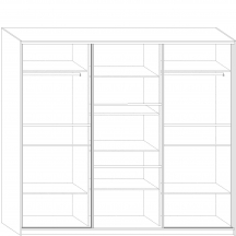 Szafa PUERTO 240 Wnętrze - Szkic (1)