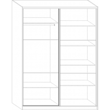 Szafa RICO 160 Wnętrze - Szkic (1)