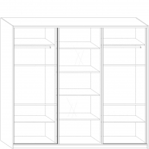 Szafa RICO L 240 Wnętrze - Szkic (1)
