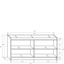 Szafka na buty tap BRAVO Szkic