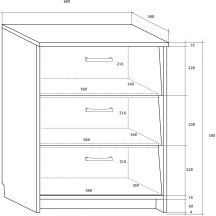 Szafka na buty 1 Szkic