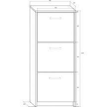 Szafka na buty 3K Szkic