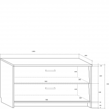 Szafka na buty 8 Szkic