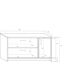 Szafka na buty 9 Szkic