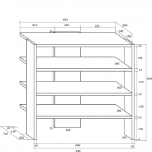 Szafka na buty ARAMIS Szkic