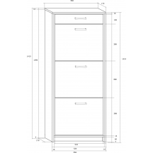 Szafka na buty ATHENA 3/60 Szkic