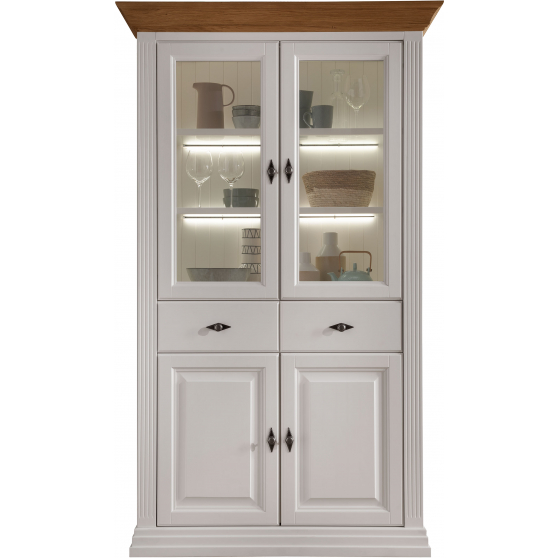 Witryna II drewniana z białej sosny WZ-0622-0201 WZ-0622 Podstawowe